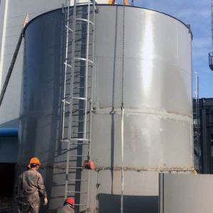 Silo Installation with Lifting System for Construction