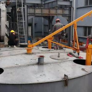 Silo Installation with Lifting System for Construction