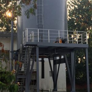 Round Silo System in Use